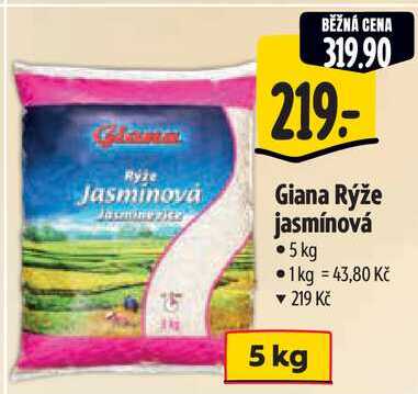 Giana Rýže jasmínová, 5 kg  