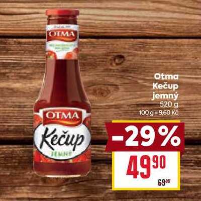 Otma Kečup jemný 520 g 
