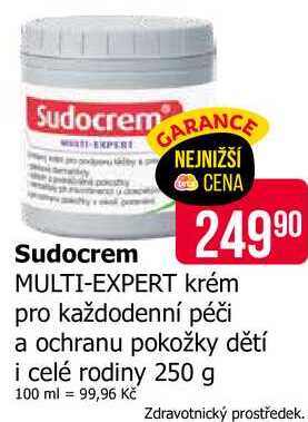 Sudocrem krém pro každodenní péči a ochranu pokožky dětí i celé rodiny 250 g