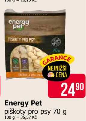 Energy Pet piškoty pro psy 70 g 