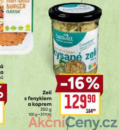 Zelí s fenyklem a koprem 350 g