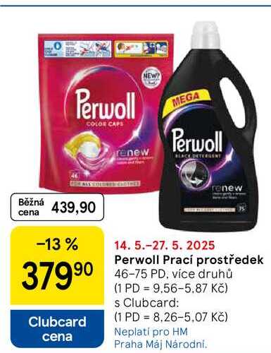Perwoll Prací prostředek, 46-75 PD, více druhů 
