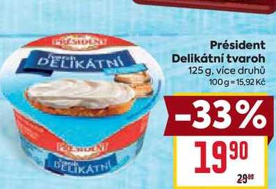 Président Delikátní tvaroh 125 g