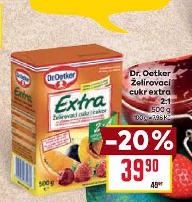 Dr. Oetker Želírovaci cukr extra 2:1 500 g 
