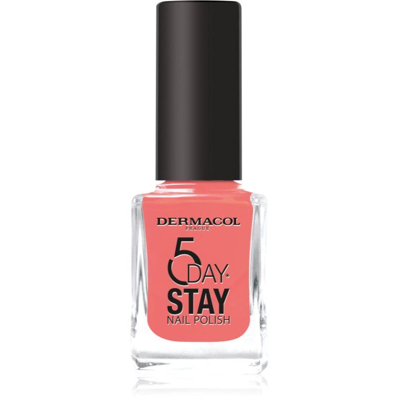Dermacol 5 Day Stay dlouhotrvající lak na nehty odstín 60 Coral Island 11 ml