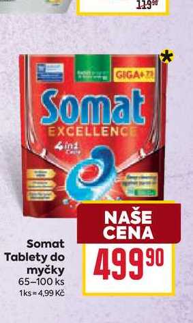 Somat Tablety do myčky 65-100 ks