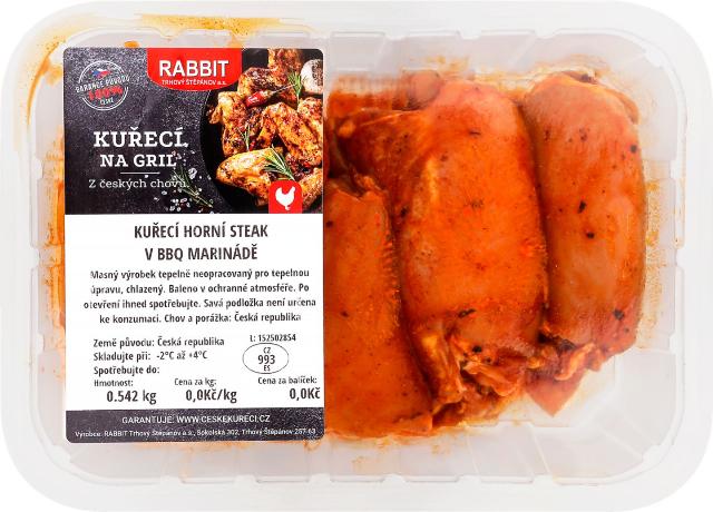Rabbit Kuřecí horní steak v BBQ marinádě