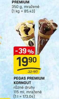 PEGAS PREMIUM KORNOUT různé druhy 115 ml