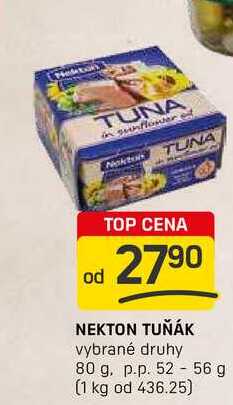 NEKTON TUŇÁK vybrané druhy 80 g. p.p. 52-56 g 
