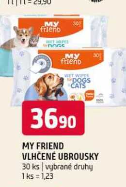 MY Friend vlhčené ubrousky 30 ks vybrané druhy