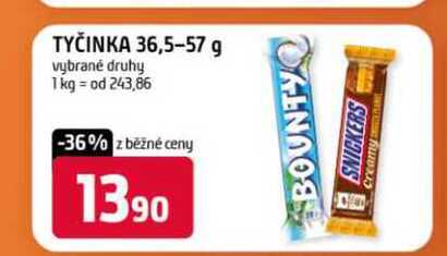 TYČINKA 36,5-57 g vybrané druhy