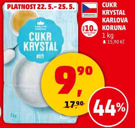 CUKR KRYSTAL KARLOVA KORUNA, 1 kg