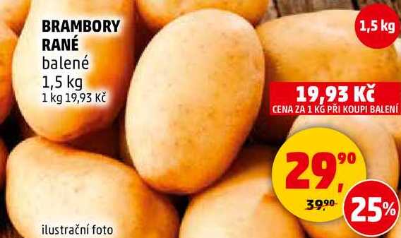 BRAMBORY RANÉ balené, 1,5 kg 