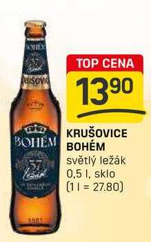 KRUŠOVICE BOHÉM světlý ležák 0,5l