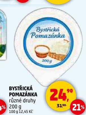 BYSTŘICKÁ POMAZÁNKA různé druhy, 200 g