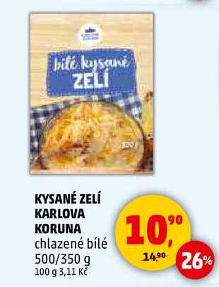 KYSANÉ ZELÍ KARLOVA KORUNA chlazené bílé, 500/350 g 