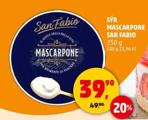 SÝR MASCARPONE SAN FABIO, 250 g 