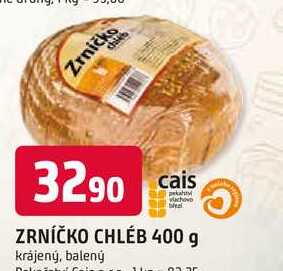 ZRNÍČKO CHLÉB 400 g krájený, balený 