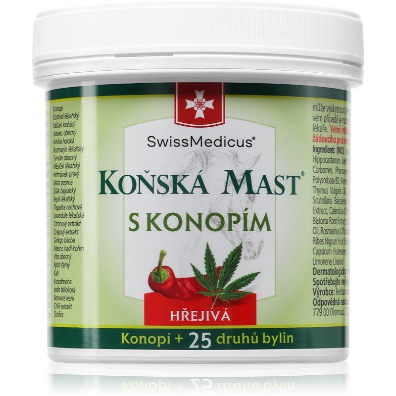 SwissMedicus Koňská mast s konopím hřejivá mast 250 ml