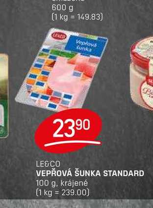 VEPŘOVÁ ŠUNKA STANDARD 100g