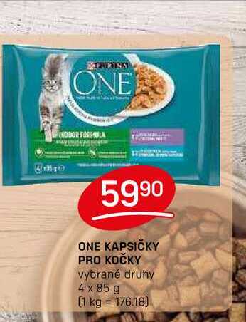 ONE KAPSIČKY PRO KOČKY vybrané druhy 4x85g