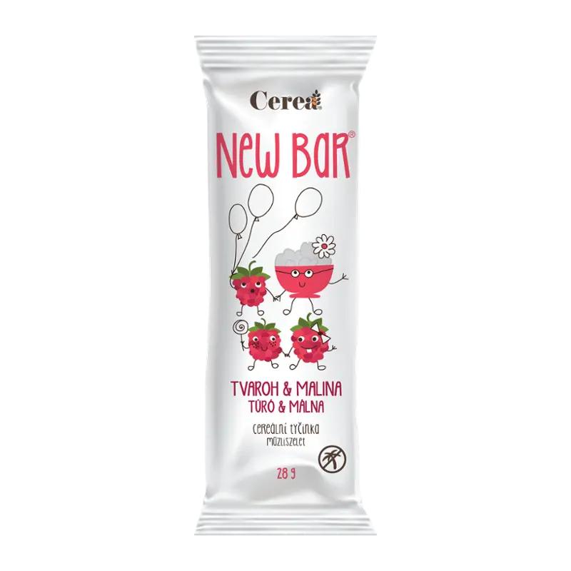 Cerea Cereální tyčinka NEW BAR tvaroh & malina, 28 g