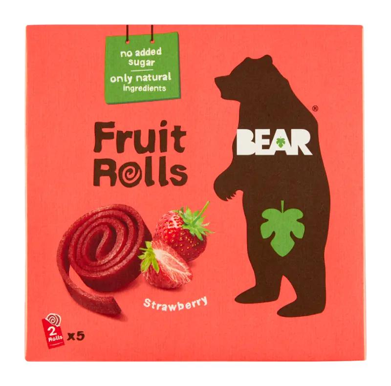 Bear Fruit Rolls jahoda ovocné rolované plátky 5x 20 g, 100 g