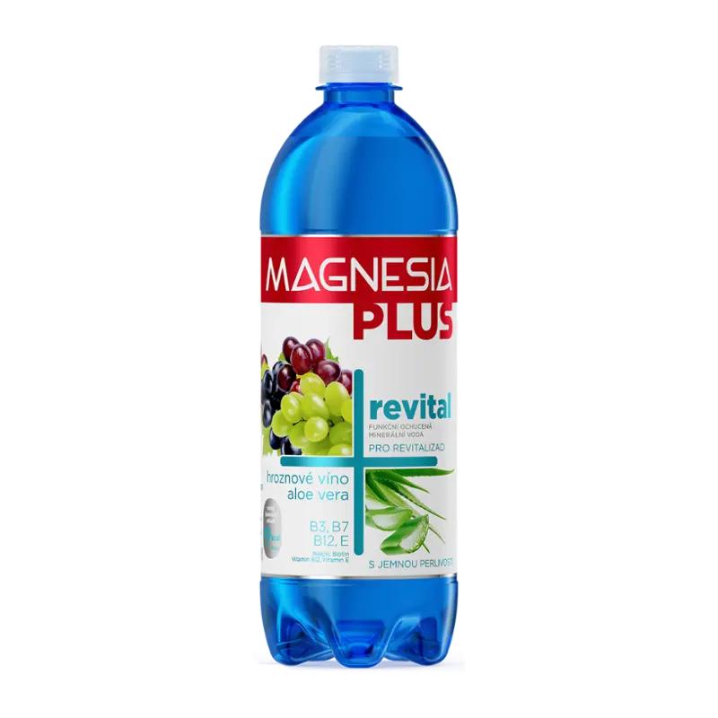 Magnesia Ochucená sycená minerální voda Revital s příchutí hroznového vína a aloe vera, 700 ml