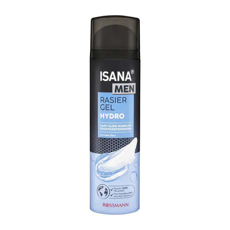 ISANA Men Gel na holení Hydro, 200 ml