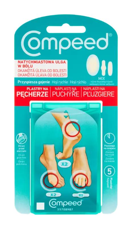 Compeed Náplasti na puchýře mix, 5 ks