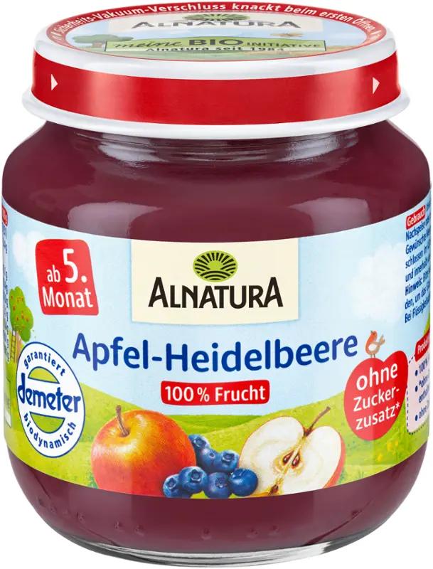 Alnatura BIO Ovocný příkrm jablko, borůvky, 125 g