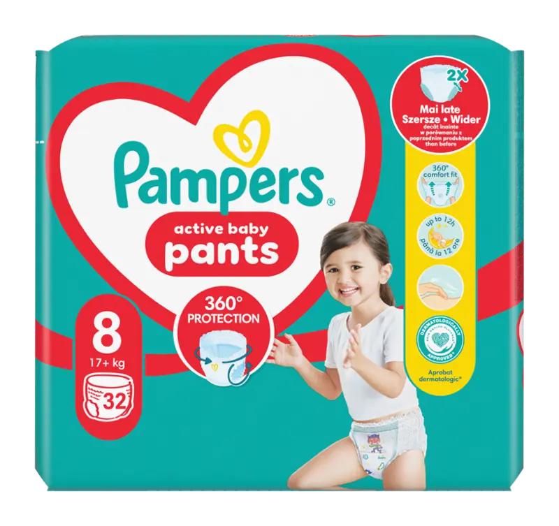 Pampers Plenkové kalhotky Jumbo Pack 19+ kg vel. 8, 32 ks
