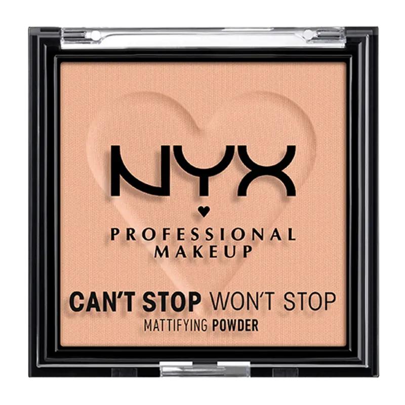 NYX Professional Makeup Pudr Can't Stop Won't Stop Mattifying Bright Peach, 1 ks