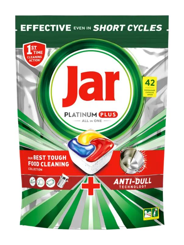 Jar Tablety do myčky Platinum Plus All In One Lemon, 42 ks