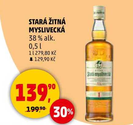 STARÁ ŽITNÁ MYSLIVECKÁ 38% alk., 0,5 l