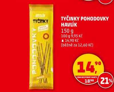 TYČINKY POHODOVKY HAVLÍK, 150 g 