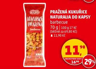 PRAŽENÁ KUKUŘICE NATURALIA DO KAPSY barbecue, 70 g 