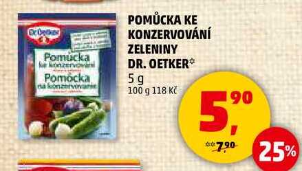 POMŮCKA KE KONZERVOVÁNÍ ZELENINY DR. OETKER, 5g  
