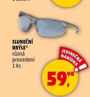 SLUNEČNÍ BRÝLE různá provedení, 1 ks 