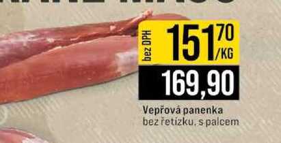 Vepřová panenka bez řetízku. s palcem 1kg