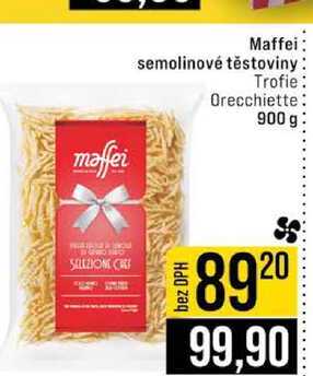 Maffei semolinové těstoviny Trofie Orecchiette 900 g