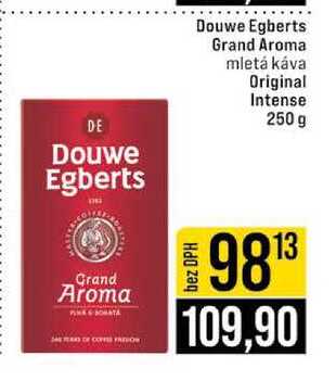 Douwe Egberts Grand Aroma mletá káva Original Intense 250 g
