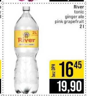 River tonic ginger ale pink grapefruit 2l