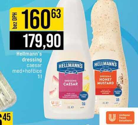 Hellmann's dressing caesar med+hořčice 1l