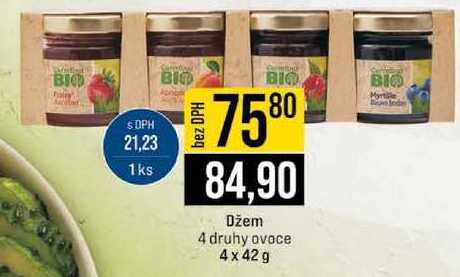 Džem 4 druhy ovoce 4 x 42g 