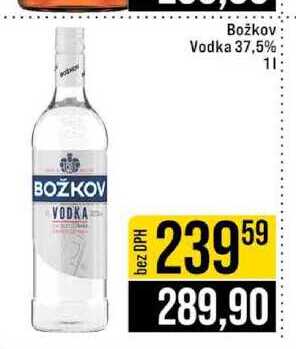 Božkov Vodka 37,5% 1l