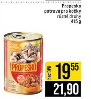 Propesko potrava pro kočky různé druhy 415 g 