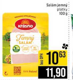 Salám jemný plátky 100 g