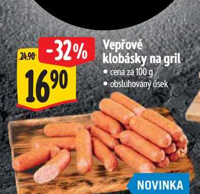 Vepřové  klobásky na gril  100 g