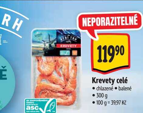  Krevety celé  300 g